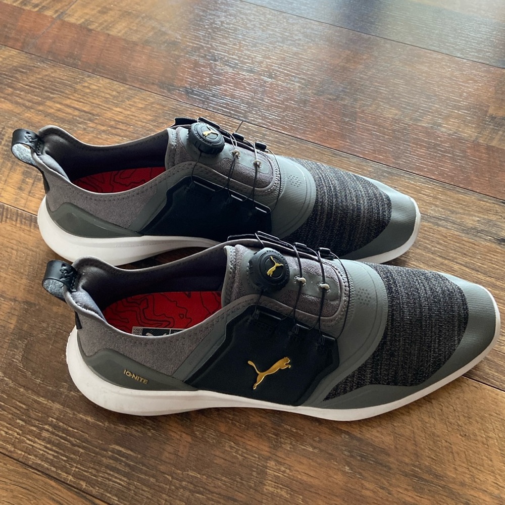Puma Ignite Fasten8 Golf Shoe - Men's Size 11 Black/Grey